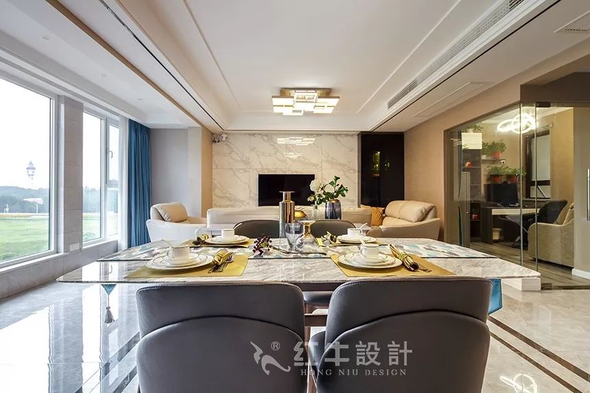 南京融僑觀邸120㎡現(xiàn)代簡約--低調(diào)有質(zhì)感的家居美學03餐廳