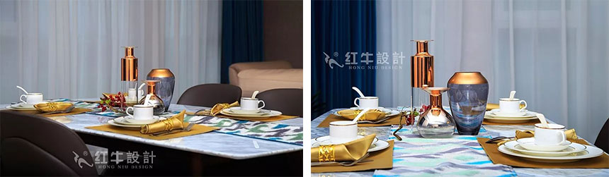 南京融僑觀邸120㎡現(xiàn)代簡約--低調(diào)有質(zhì)感的家居美學05-06餐廳