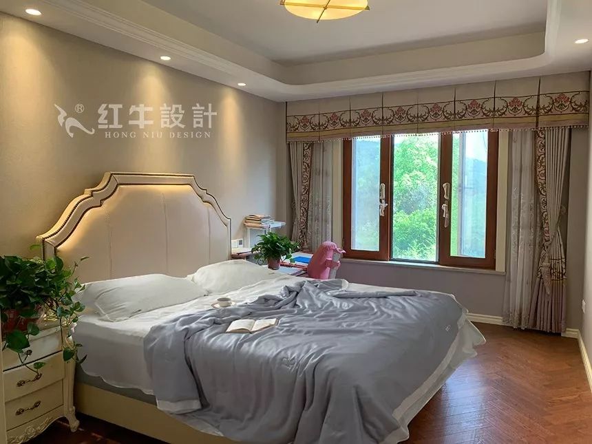 南京東墅山莊360㎡現(xiàn)代美式輕奢--設計師帶你欣賞完工別墅11臥室效果