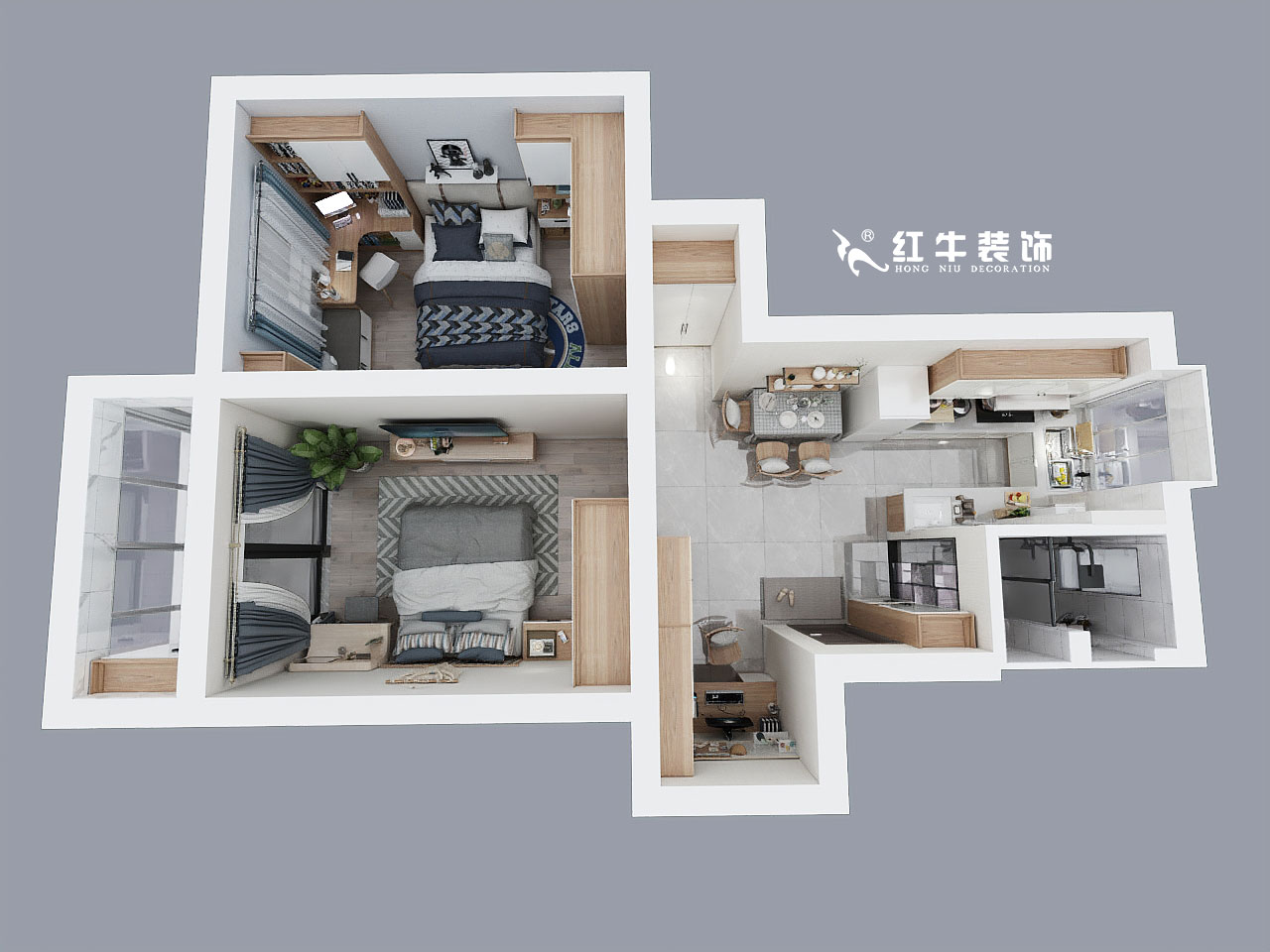 陶陽_小火瓦巷20號(hào)3-2-504-63㎡-現(xiàn)代輕奢風(fēng)格_鳥瞰圖
