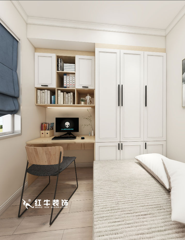 顧娟_金地都會意境118㎡現(xiàn)代風(fēng)格--弧形沙發(fā)設(shè)計，獨特有創(chuàng)意！10書房設(shè)計+