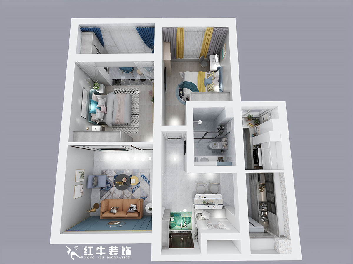 熊皓宇_世茂濱江新城5-3-802-110㎡-現(xiàn)代輕奢風(fēng)格_鳥(niǎo)瞰圖