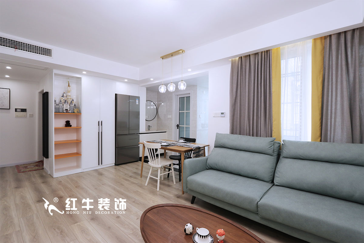 【實(shí)景案例】仇美蓉_良辰美景31棟2單元501-82㎡-北歐風(fēng)格_老房裝修2室2廳1衛(wèi)_全包11萬(wàn)01客餐廳IMG_0069