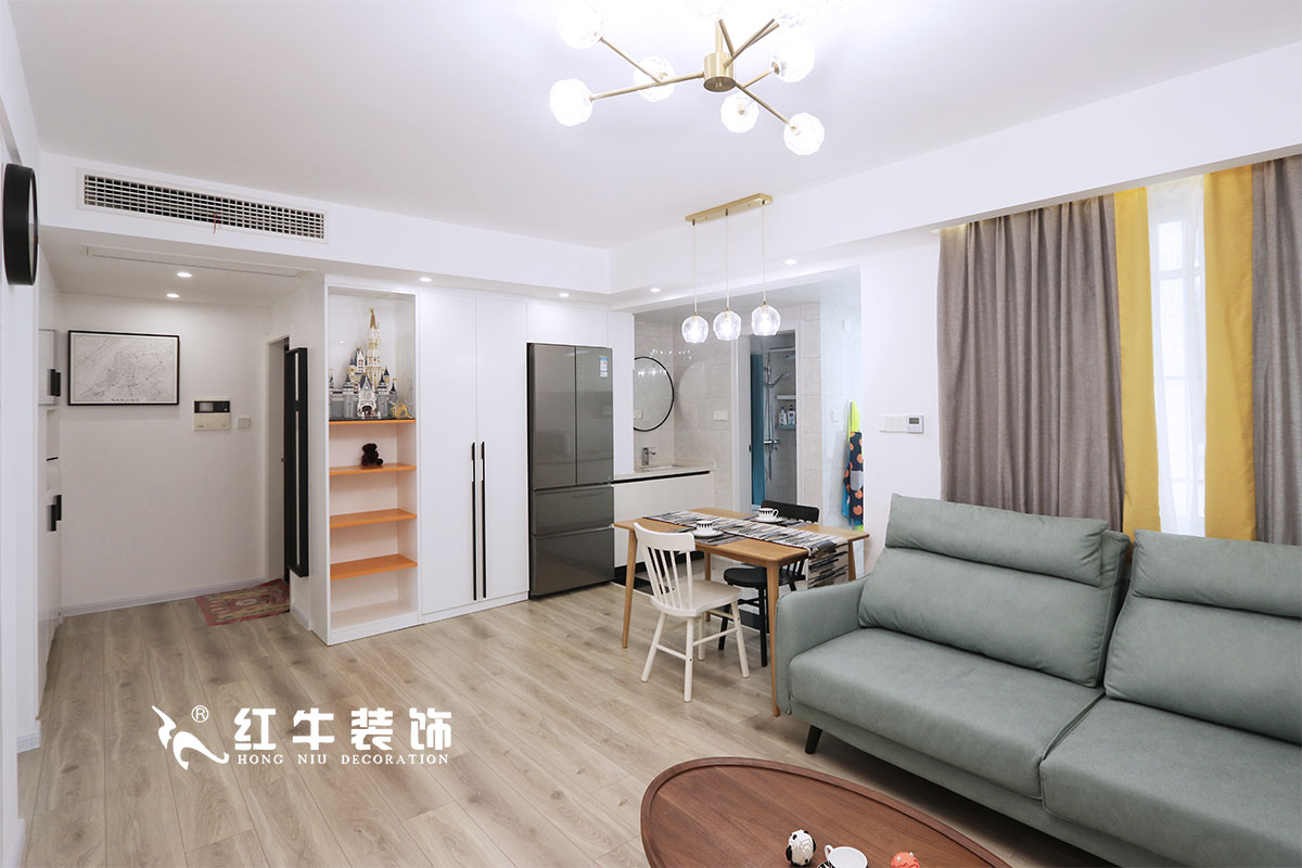 【實(shí)景案例】仇美蓉_良辰美景31棟2單元501-82㎡-北歐風(fēng)格_老房裝修2室2廳1衛(wèi)_全包11萬(wàn)02客餐廳IMG_0040
