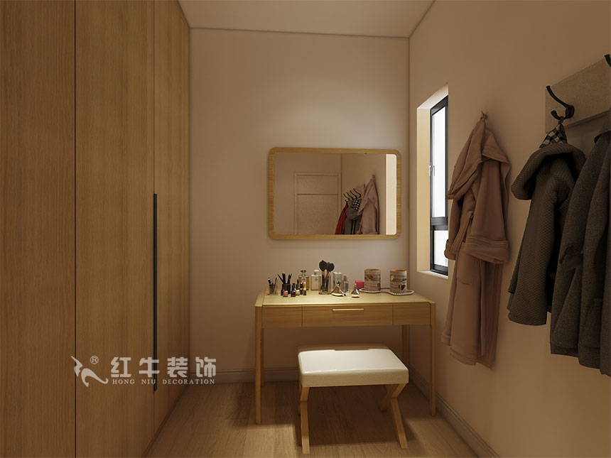 魏利利_津橋華府82㎡現(xiàn)代簡(jiǎn)約｜顛覆傳統(tǒng)客廳，即是休閑書(shū)吧又是影院11衣帽間