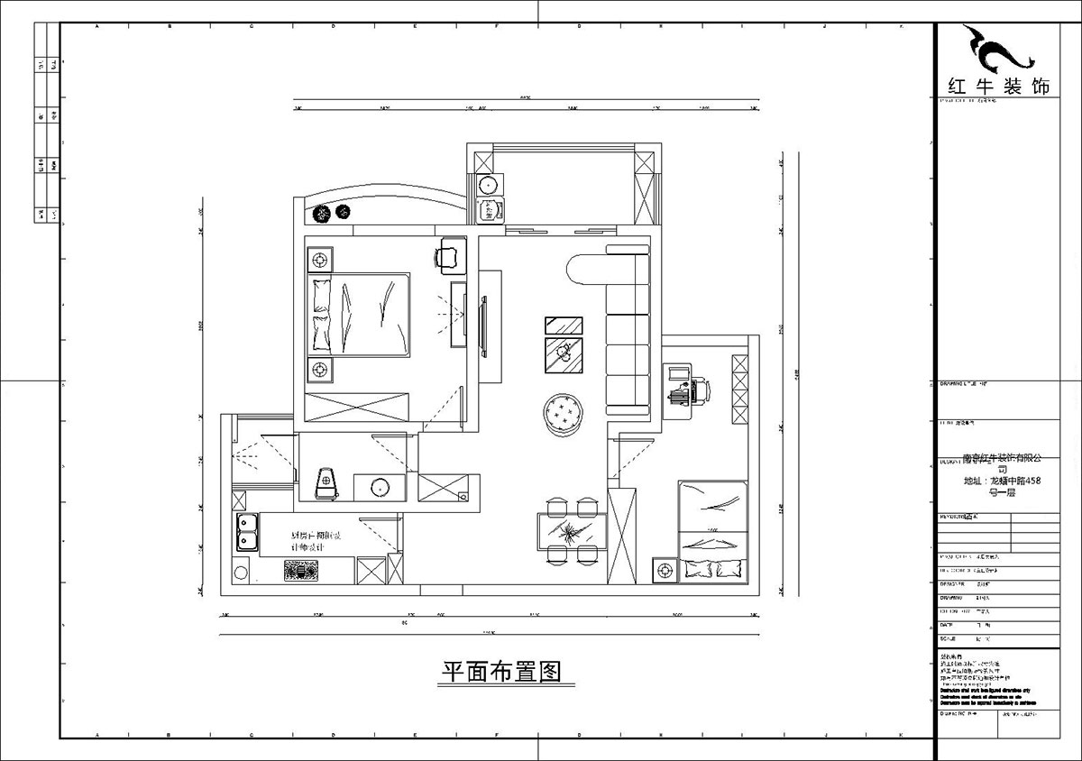 【實(shí)景案例】孟憲濤｜銀河灣福苑-95㎡-簡(jiǎn)歐風(fēng)格｜2室2廳1衛(wèi)｜婚房裝修｜定制家｜全包14萬｜00_02匯景國際平面布置圖