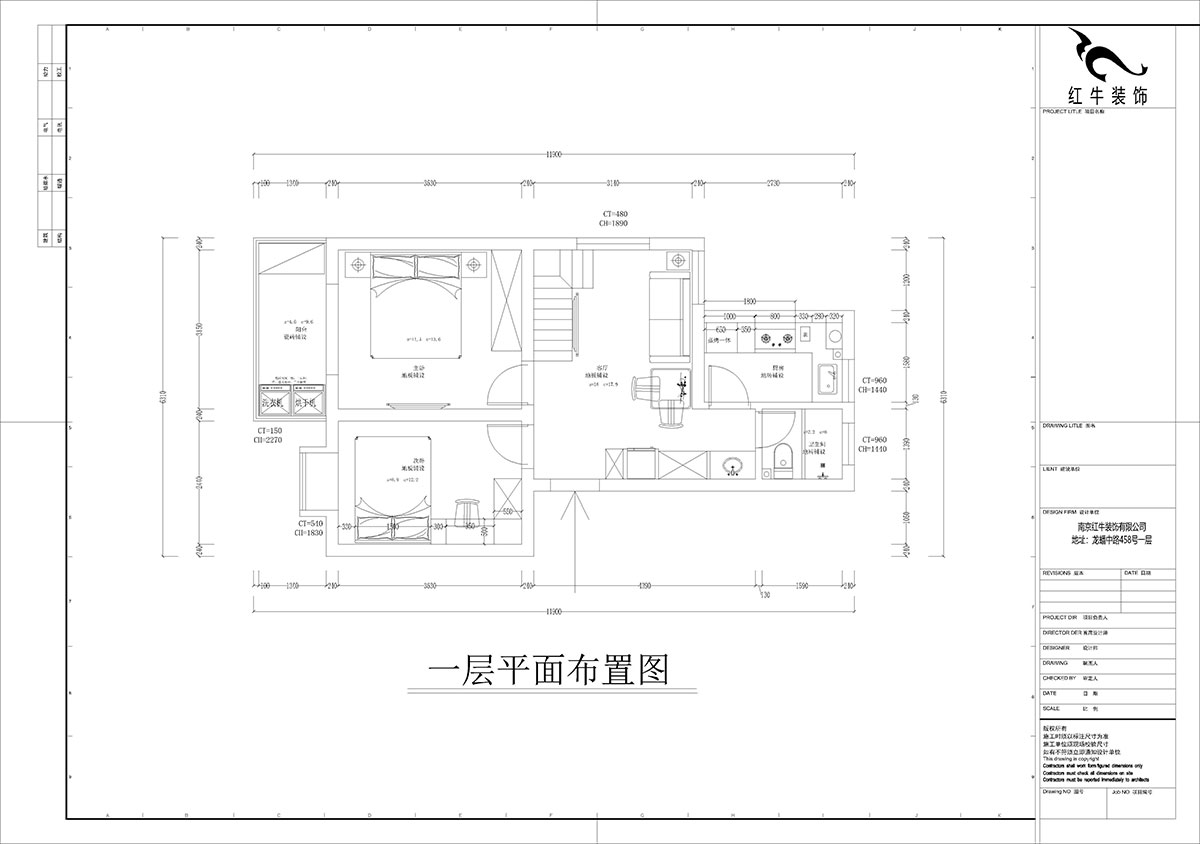 孟憲濤｜堯順佳園2期60-606-72㎡-簡(jiǎn)約風(fēng)格｜3室1廳1衛(wèi)｜新房裝修｜定制家｜全包11萬(wàn)｜00_02一層平面布置圖