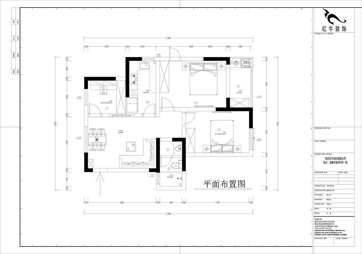 孟憲濤｜花崗幸福城玉蘭園10-201-90㎡-現(xiàn)代簡(jiǎn)約風(fēng)格｜3室1廳1衛(wèi)｜老房裝修｜定制家｜全包13萬｜00_02平面布置圖