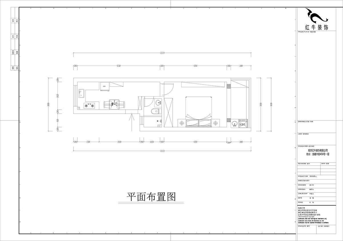 孟憲濤｜殷高巷55-301-50㎡-現(xiàn)代簡約風格｜1室1廳1衛(wèi)｜老房裝修｜定制家｜全包8萬｜00_02平面布置圖