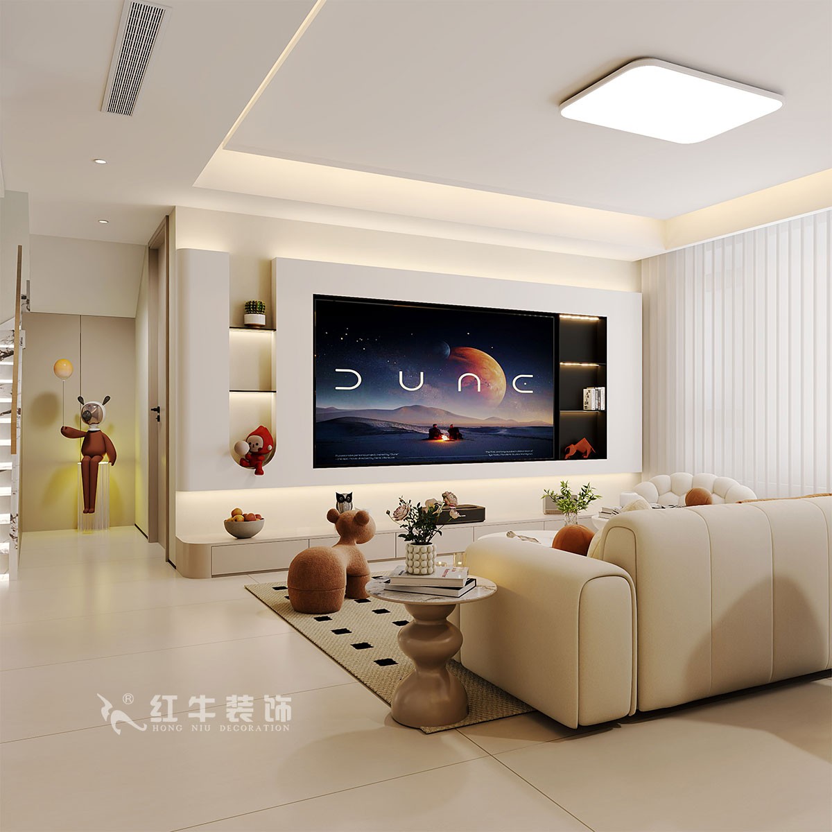 南京138㎡現(xiàn)代復(fù)式裝修，美學(xué)與家居共生！