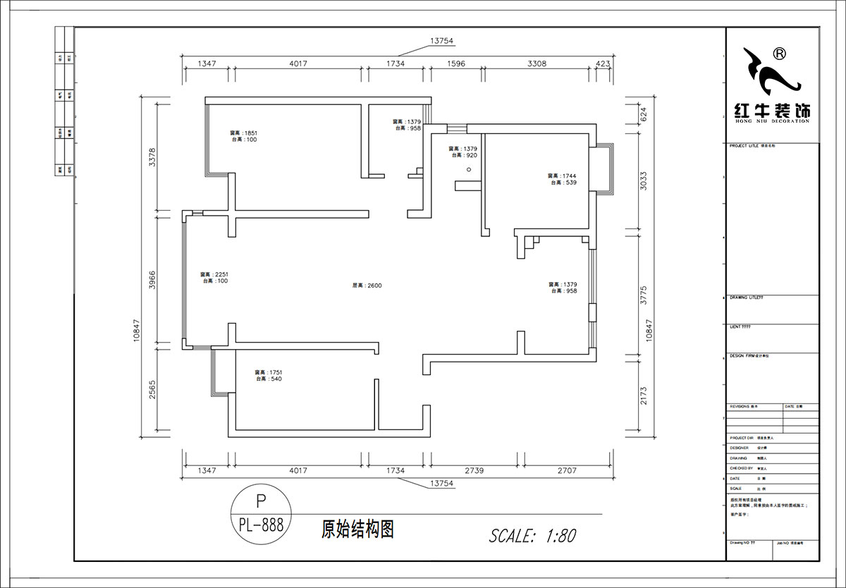 顧娟｜紫金明珠4幢202室-120㎡-現(xiàn)代簡(jiǎn)約風(fēng)格｜3室2廳2衛(wèi)｜舊房裝修｜定制家｜全包17萬(wàn)｜00_01原始結(jié)構(gòu)圖