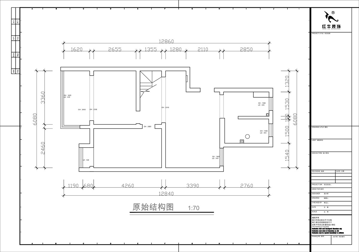 蔣?。鼕W體新城翠杉園15-507-(72+40)㎡-中古風(fēng)｜復(fù)式｜2室1廳1衛(wèi)+閣樓｜老房裝修｜定制家｜全包12萬｜00_01原始結(jié)構(gòu)圖